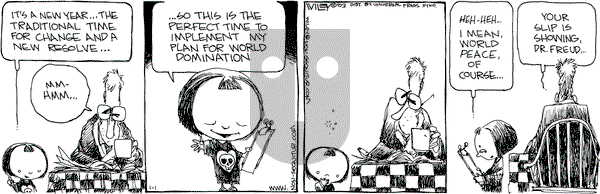Non Sequitur on Wednesday January 1, 2003 Comic Strip