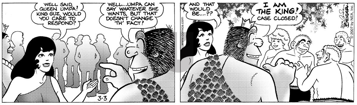 Alley Oop - Saturday March 3, 2007 Comic Strip