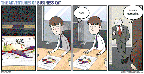 The Adventures of Business Cat on Monday May 11, 2015 Comic Strip