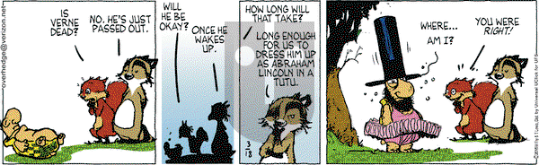 Over the Hedge on Wednesday March 18, 2015 Comic Strip