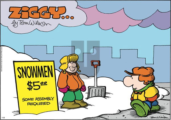 Ziggy on Sunday November 3, 2013 Comic Strip