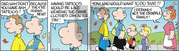 Drabble on Monday October 14, 2013 Comic Strip