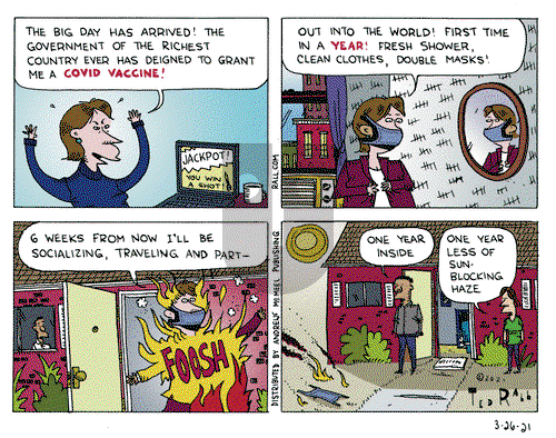 Ted Rall on Friday March 26, 2021 Comic Strip
