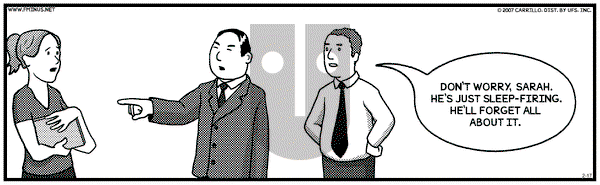 F Minus on Saturday February 17, 2007 Comic Strip