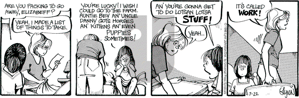 For Better or For Worse on Monday July 22, 1996 Comic Strip