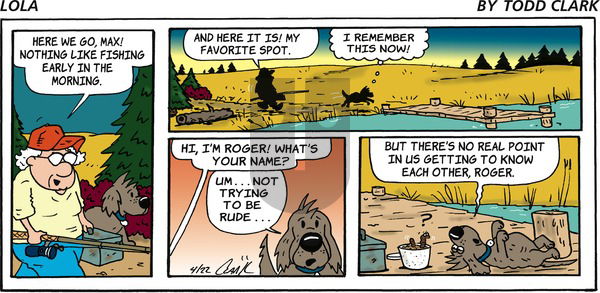 Lola on Sunday April 22, 2018 Comic Strip