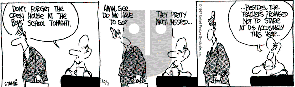 The Buckets on Tuesday October 7, 1997 Comic Strip