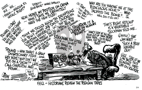 Pat Oliphant on Thursday February 4, 1982 Comic Strip