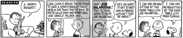 Peanuts on Friday December 26, 1969 Comic Strip