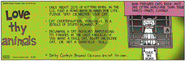 Get Fuzzy on Thursday September 29, 2005 Comic Strip