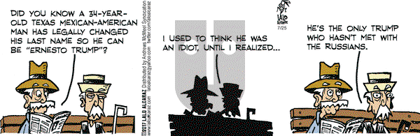 La Cucaracha on Tuesday July 25, 2017 Comic Strip