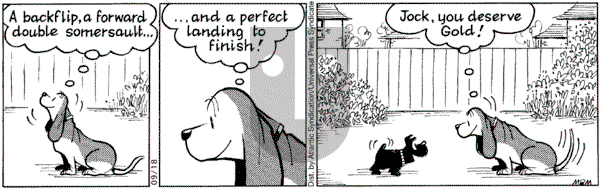 Fred Basset on Saturday September 18, 2004 Comic Strip