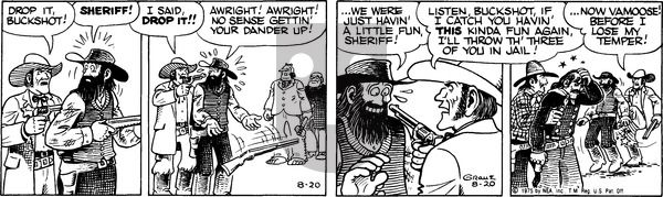 Alley Oop on Wednesday August 20, 1975 Comic Strip