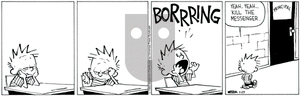 Calvin and Hobbes on Monday March 29, 1993 Comic Strip