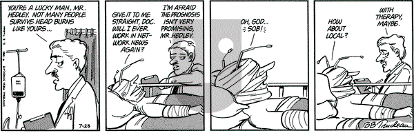 Doonesbury on Saturday July 23, 1988 Comic Strip
