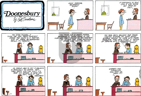 Doonesbury on Sunday January 16, 1972 Comic Strip
