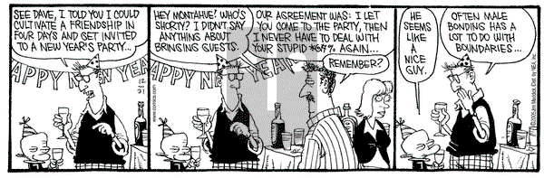 Monty on Saturday December 31, 2005 Comic Strip