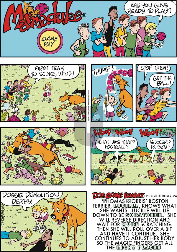 Marmaduke on Sunday September 8, 2019 Comic Strip