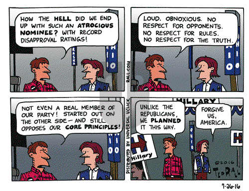 Ted Rall on Tuesday July 26, 2016 Comic Strip