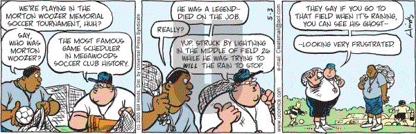 Cleats - Tuesday May 3, 2005 Comic Strip
