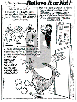 Ripley's Believe It or Not on Thursday May 29, 1997 Comic Strip