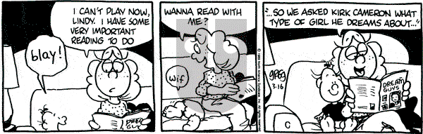 Luann on Thursday March 16, 1989 Comic Strip