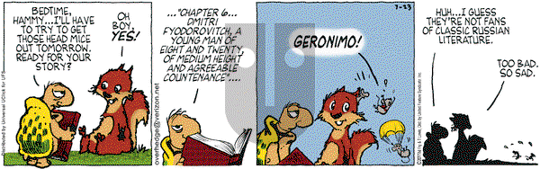 Over the Hedge on Saturday July 23, 2011 Comic Strip