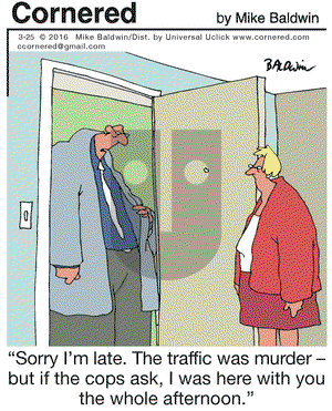 Cornered on Friday March 25, 2016 Comic Strip