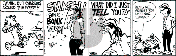 Calvin and Hobbes on Wednesday June 18, 1986 Comic Strip