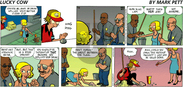 Lucky Cow on Sunday May 18, 2003 Comic Strip