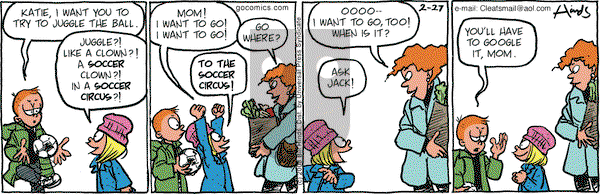 Cleats on Wednesday February 27, 2008 Comic Strip