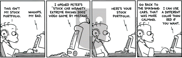 FoxTrot on Monday April 22, 2002 Comic Strip