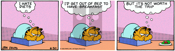 Garfield on Wednesday June 30, 1982 Comic Strip