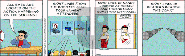 Nancy on Monday June 9, 2025 Comic Strip