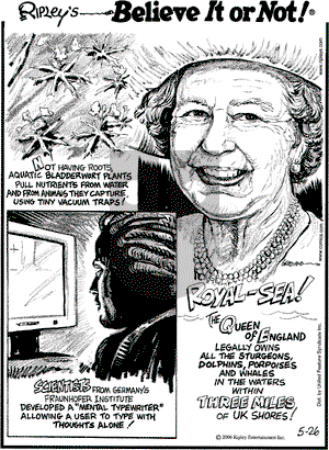 Ripley's Believe It or Not on Friday May 26, 2006 Comic Strip