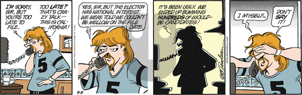 Doonesbury on Friday September 5, 2003 Comic Strip