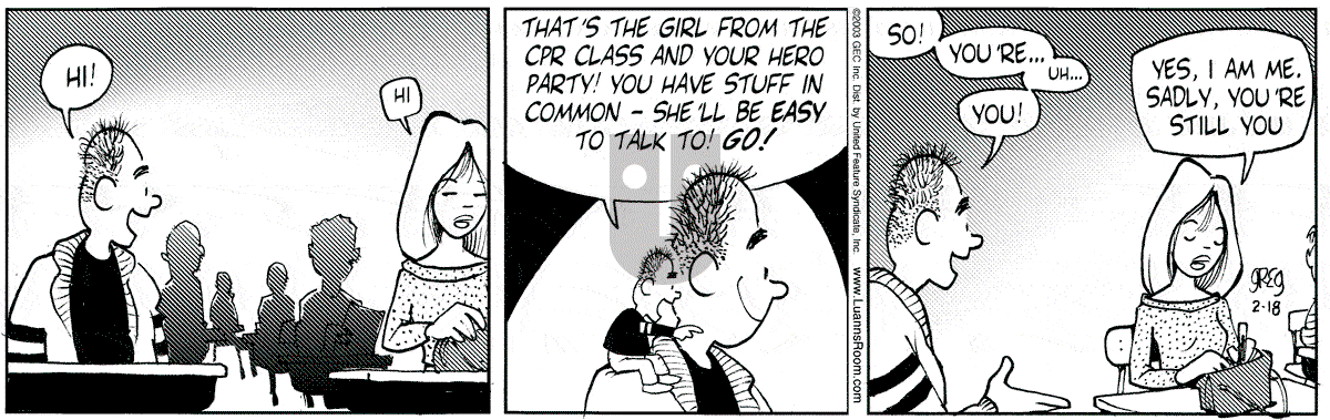Luann - Tuesday February 18, 2003 Comic Strip