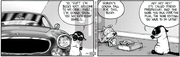 Get Fuzzy on Thursday February 6, 2003 Comic Strip
