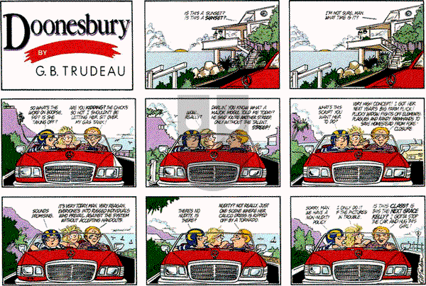 Doonesbury on Sunday December 16, 1984 Comic Strip