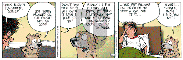 Get Fuzzy on Friday September 9, 2005 Comic Strip