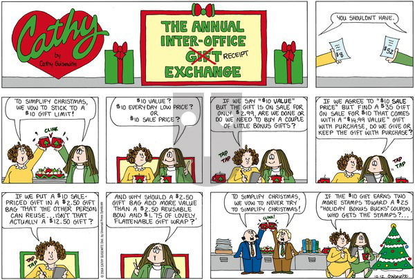 Cathy Classics on Sunday December 12, 2004 Comic Strip