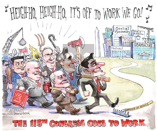 Matt Wuerker on Wednesday January 4, 2017 Comic Strip