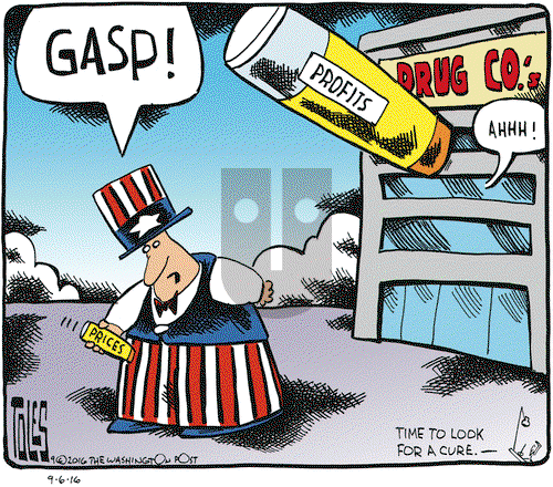 Tom Toles on Tuesday September 6, 2016 Comic Strip