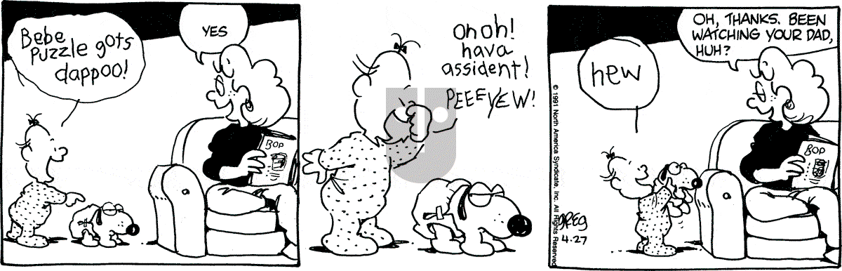 Luann - Saturday April 27, 1991 Comic Strip