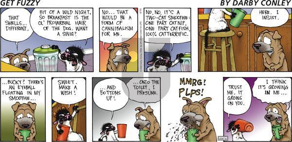 Get Fuzzy on Sunday April 14, 2013 Comic Strip