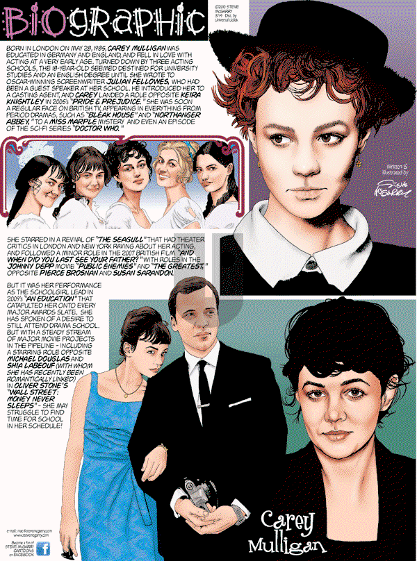 Biographic on Sunday March 14, 2010 Comic Strip