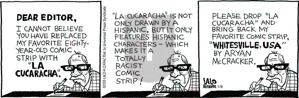 La Cucaracha on Wednesday January 8, 2003 Comic Strip