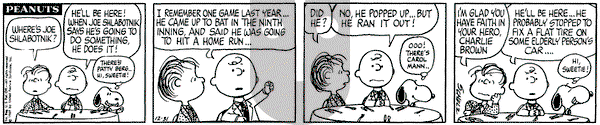 Peanuts on Wednesday December 31, 1969 Comic Strip