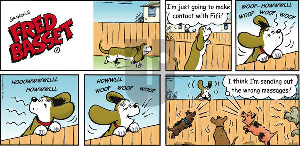 Fred Basset on Sunday April 8, 2012 Comic Strip