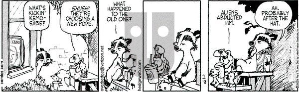 Over the Hedge on Monday April 18, 2005 Comic Strip